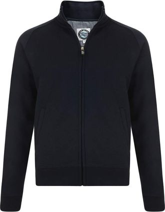 KAM Big & Tall Navy Zip Through Sweatshirt - Mens
