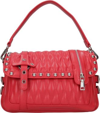 La Carrie Biker Med Schoudertas - Dames - Handtassen - Rood - ONE Size - Leer - Tassen