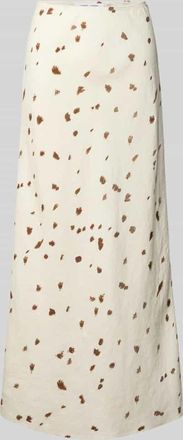 Sams&oslash;e & Sams&oslash;e Leinenrock in A-Linie in Offwhite, Gr&ouml;&szlig;e XL