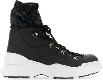 Dolce & Gabbana Veterlaarzen - Heren - Veterlaarzen - Zwart - 40 EU - Polyester - Schoenen