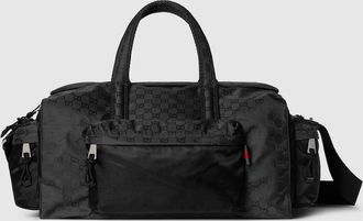 Gucci Nexus Large Duffle Bag, Black, Nylon