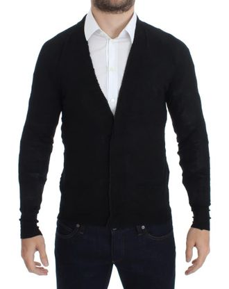Costume National Fine Wool Button Mens Cardigan