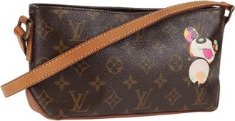 Louis Vuitton Trotteur Handbag Limited Edition Monogram Murakami Panda Brown Canvas Bag (Pre-Owned)