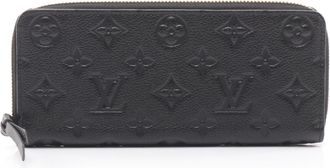 Louis Vuitton Black Noir Monogram Empreinte Long Wallet (Bi-Fold) (Pre-Owned)