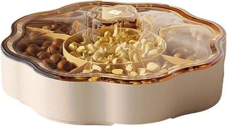 OEM Dispensador De Caramelos Con 5 Compartimentos, Elegante Tarro De Almacenamiento Para Frutos Secos Con Tapa, Frutero, Plato Para Servir