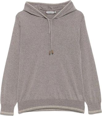 Canali Felpa con cappuccio in misto lana - Toni neutri
