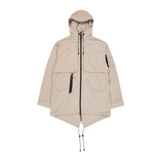 Alpha Industries Jassen, Heren, Beige, M, Katoen, Utility UV Fishtail Jacket