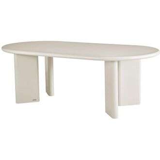 Vente-Unique Tavolo da pranzo per 8 persone in MDF Beige - MARUZA