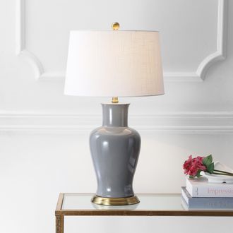 Jonathan Y Designs Julian Traditional Classic Ceramic Urn LED Table Lamp