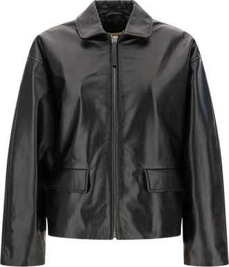 Marni Leren Jas - Dames - Jassen - Zwart - Maat: XS Leer