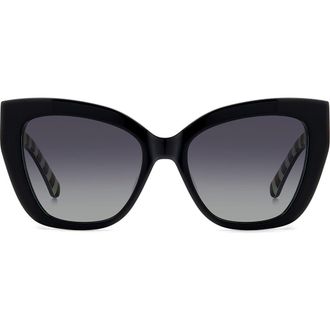 Kate Spade New York 54mm Cat Eye Sunglasses in Black at Nordstrom Rack