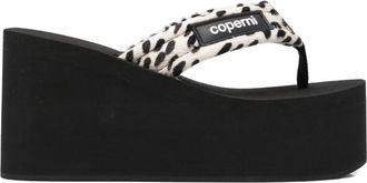 Coperni 95 mm sandalen met rubberen logo - Beige