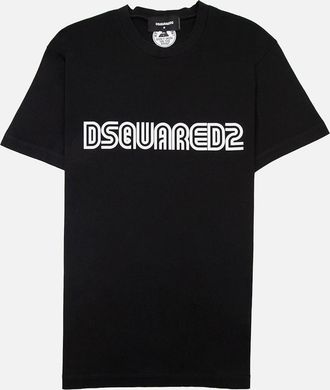 Dsquared2 Mens Dsquared2 D2 Outline Cool Tee Black - Size: 42