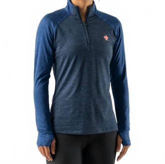 Rabbit Womens Ez Zip 2.0 Long-Sleeve Quarter-Zip Pullover In True Eclipse/dark Navy