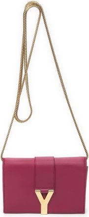 Saint Laurent Pre-owned Womens Mini Chyc Flap Crossbody Shoulder Bag - Pink - One Size