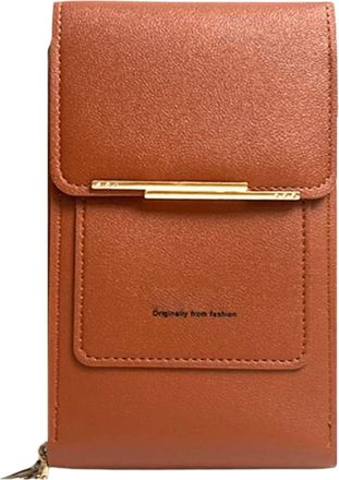 Generic crossbodyy Bag for Women - Small PU Leather Cell Phone Purse with Touchscreen Window, Mini Shoulder Bag with Credit Card Slots, Lightweight crossbodyy