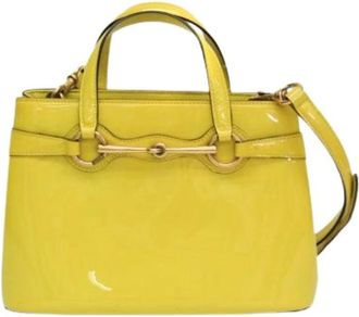 Gucci Pre-owned Handbags, female, Yellow, Size: ONE SIZE Pre-owned Horsebit China Exclusive Handbag