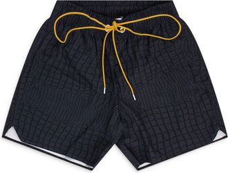 Rhude Black Croc Swim Trunk