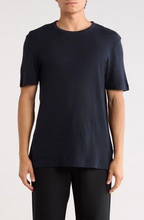 BOSS Taut Cotton & Linen Blend Knit T-Shirt in Dark Blue at Nordstrom Rack, Size X-Large