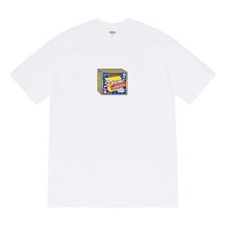 SUPREME FW19 Week 7 Cheese Tee Printing Short Sleeve Unisex White SUP-FW19-758