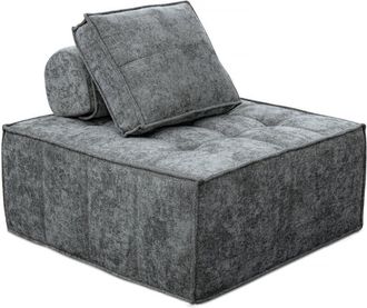 Habitat et Jardin Sill&oacute;n De Tela Texturizada <> - 96 X 100 X 89 Cm - Gris