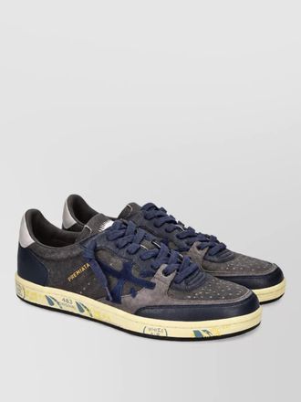 Premiata leather bskt clay lace-up sneakers