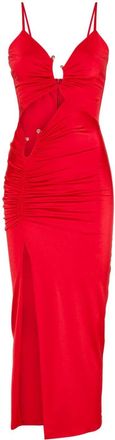 Nissa cut-out midi dress - women - Spandex/Elastane/Polyester - 36 - Red