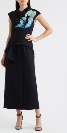 Acler Yelford Sequin Cap Sleeve Midi Dress in Iris Intensity at Nordstrom Rack, Size 4