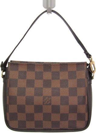 Louis Vuitton Trousse Make Up Damier Brown Canvas Handbag (Pre-Owned)