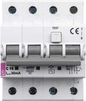 OEM Disyuntor Diferencial 4p 16a C 003a Tipo Ac Kzs4m 002174024