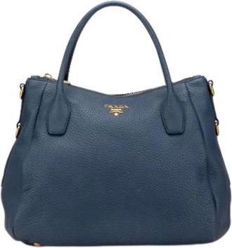 Prada Pre-owned Handbags, female, Blue, Size: ONE SIZE Pre-owned Vintage Handbag