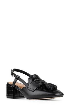 Donald J Pliner Tassel Slingback Pump in Black at Nordstrom Rack, Size 8