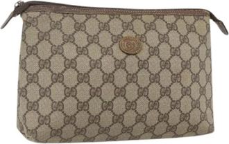Gucci Pre-owned Clutches, female, Beige, Size: ONE SIZE Pre-owned Plastic Clutch