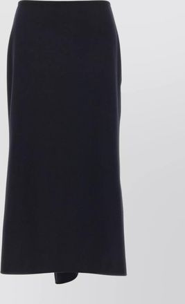 Victoria Beckham asymmetric hem high waist kick detail skirt