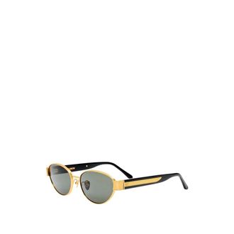 Linda Farrow Sunglasses, female, Yellow, Size: 56 MM Sunglasses