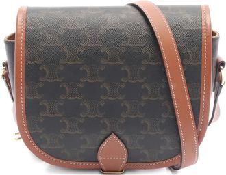 Celine 2010s medium Triomphe cross body bag - Brown