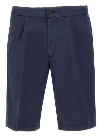 Devore Incipit pleated shorts - men - Elastane/Cotton - 52 - Blue