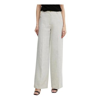 Forte_Forte Dames, Broeken, Beige, Maat: M Katoen