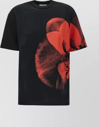 Alexander McQueen ribbed loose-fit printed cotton t-shirt