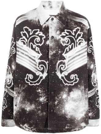 Versace Jeans Couture Camicia con stampa Space Couture - Nero