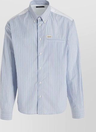 Dsquared2 striped button-down cotton shirt
