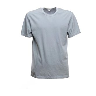 James Perse T-Shirts, male, Blue, Size: S Short Sleeve Crew Neck