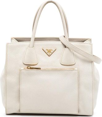 Prada Pre-owned Prada Vitello Daino Front Pocket Open Convertible Tote Ladies FMJQH26W59V6SL5T