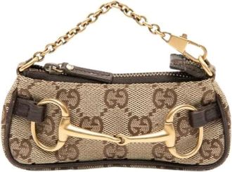 Gucci Pre-owned Mini Bags, female, Beige, Size: ONE SIZE Pre-owned Coin Pouch