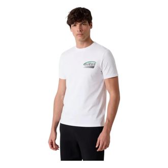 Guess T-Shirts, male, White, Size: XS Lupo Printed T-Shirt