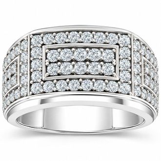 Pompeii3 2Ct Mens Diamond Ring in 14k Gold Lab Grown