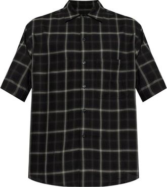 Song for the Mute Shirt - Heren - Korte mouwen Overhemden - Zwart - S - Katoen - Overhemden