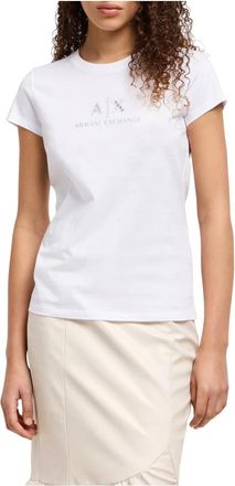 A|X Armani Exchange Dames T-shirt - Dames - T-shirts - Wit - L - Tops