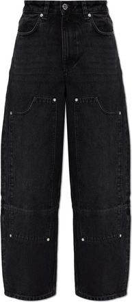 Ganni Cargo Jeans - Dames - Loose Fit Jeans - Zwart - W27 L33 - Katoen - Jeans