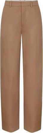 Drykorn Wijde broek - Dames - Wijde Broeken - Bruin - W29 L34 - Linnen - Broeken